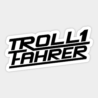 Troll driver / Troll driver logo (black) Sticker